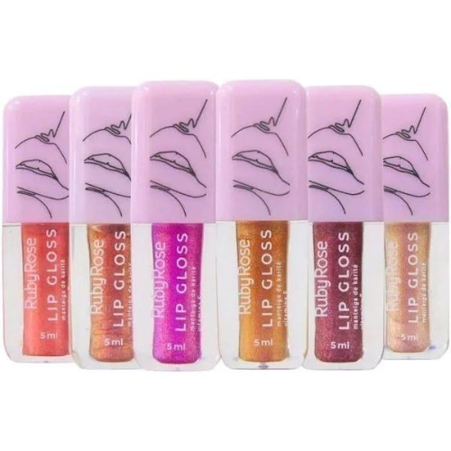 Lip Gloss Glitter - Ruby Rose