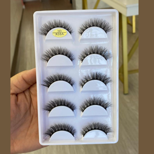 Cilios 3D X08A 5 pares