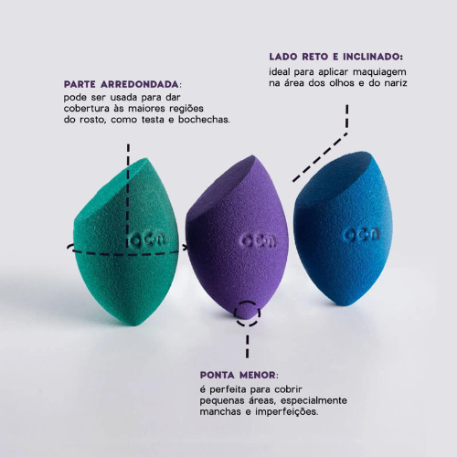 Esponja de Maquiagem - Flat Blend Océane