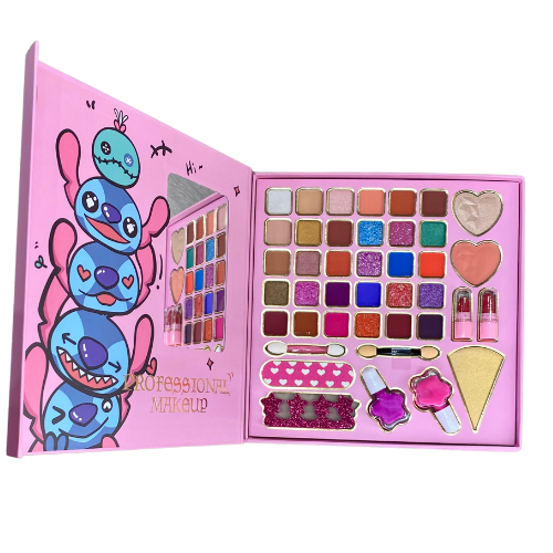 Kit maquiagem rosa infantil Stitch
