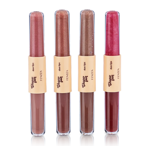 Duo Lips Batom e Gloss Chocofun - Fenzza