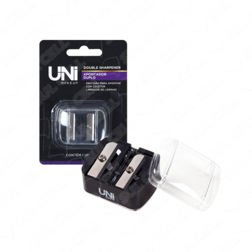 Apontador duplo Double Sharpener Uni Makeup