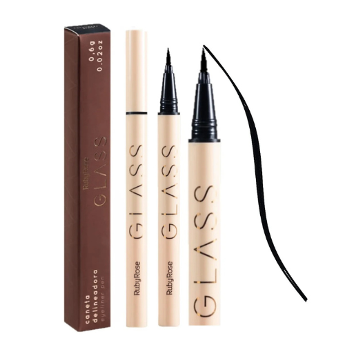Caneta Delineadora Glass Ruby Rose Preta
