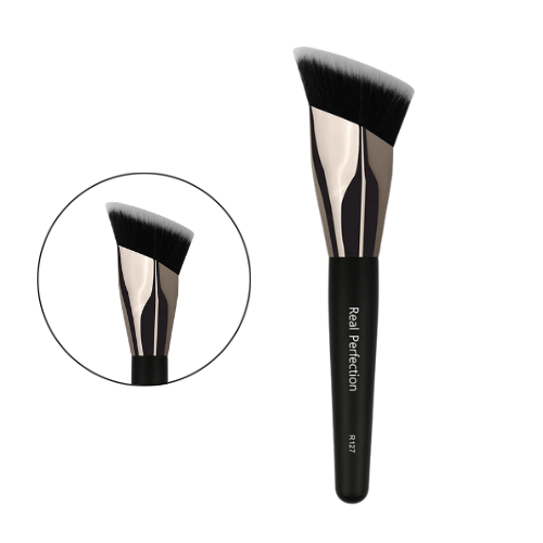 Pincel R127 inclinado para base, contorno, blush