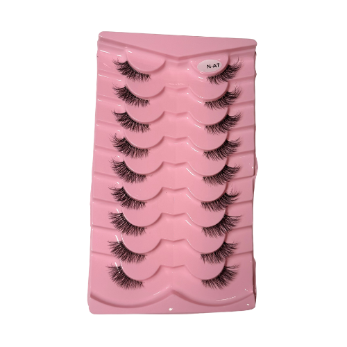 Cartela de cilios 10 pares N-A7