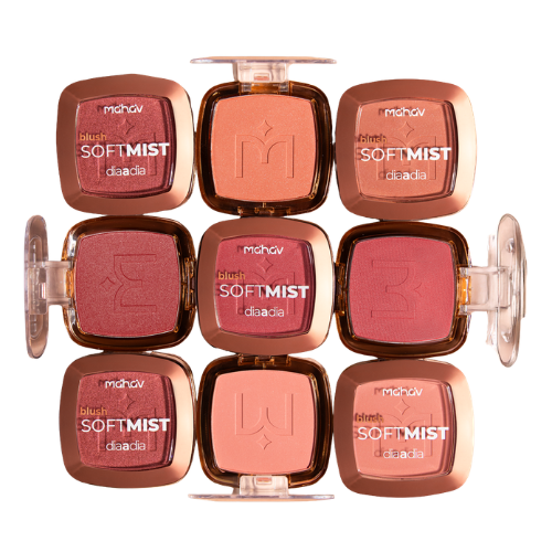 Blush Facial Compacto Soft Mist Dia a Dia Mahav