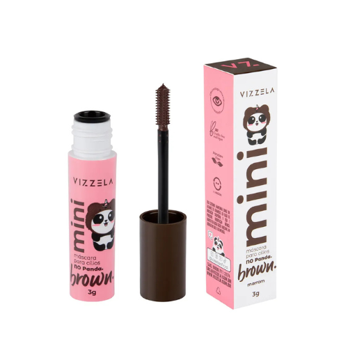Máscara Para Cílios No Panda Brown Mini 3g Vizzela