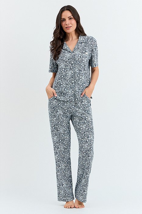 Pijama Daisy abotoado c/ calça