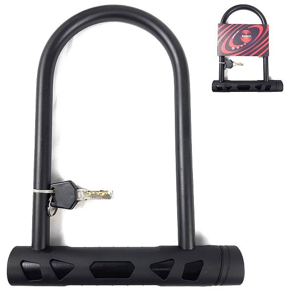 Cadeado para Bicicleta Zoli U-Lock com Chave 180x245mm