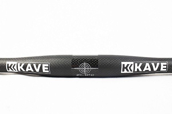 Guidão MTB Kave Toseek Carbono Flat 3K 31.8x740mm