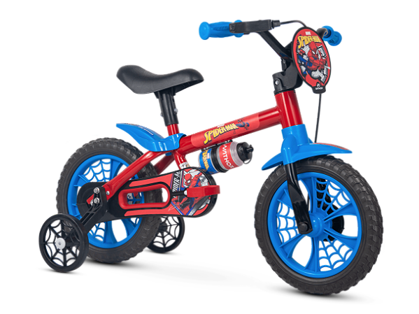 Bicicleta Infantil Nathor Spider Man Aro 12