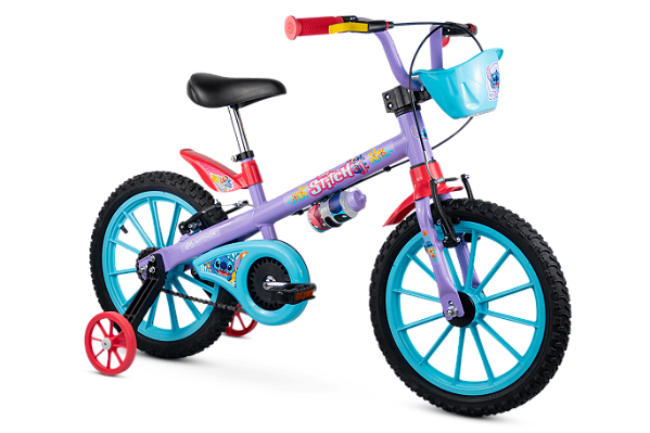 Bicicleta Infantil Nathor Stitch Aro 16