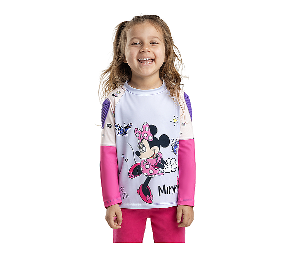 Camiseta Infantil de Proteção Nathor Minnie