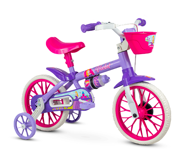 Bicicleta Infantil Aro 12 Nathor Violet