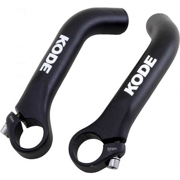 Bar End Kode - Curvo P/ Mountain Bike - Alumínio - Preto