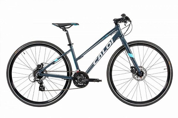 Bicicleta Aro 700 Feminina - Caloi City Tour Sport - Shimano Tourney - Alum - Azul