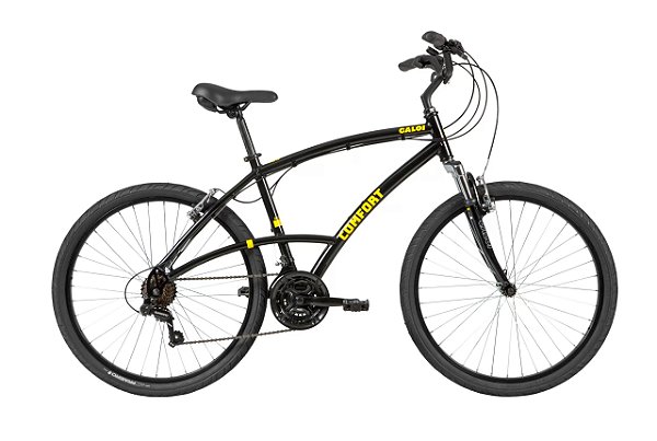 Bicicleta Aro 26 - Masculina - Caloi 400 Comfort - Alumínio - Preta