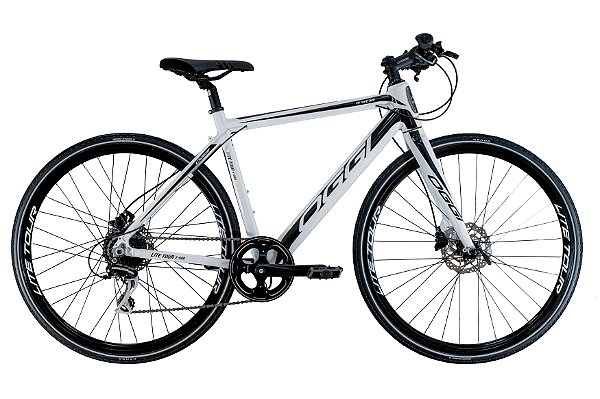 Bicicleta Elétrica Aro 700 - Oggi Lite Tour E-500 - Shimano Acera - Alumínio - Branca