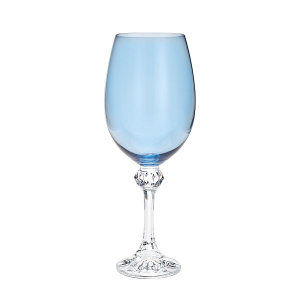 Taça de Vinho Cristal azul 450ml