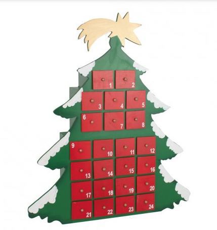 Arvore Calendário Natalino Pinheiro 57cm Natal Cromus
