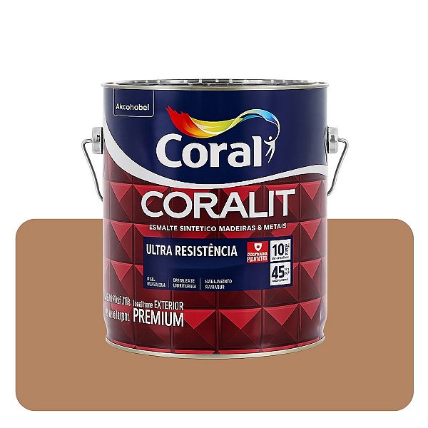 Coralit Ultra Marrom Conhaque Brilhante 0,900ml Coral