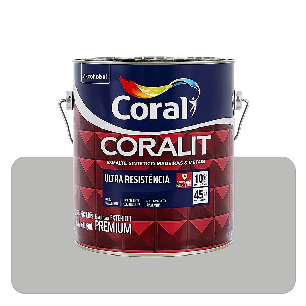 Coralit Ultra Cinza Médio Brilhante 0,900mL Coral