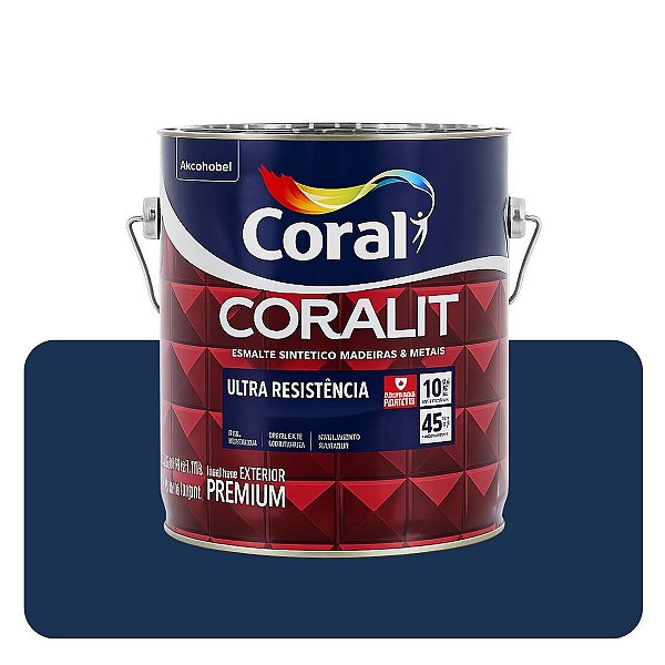 Coralit Ultra Azul DelRey Brilhante 0,900mL Coral