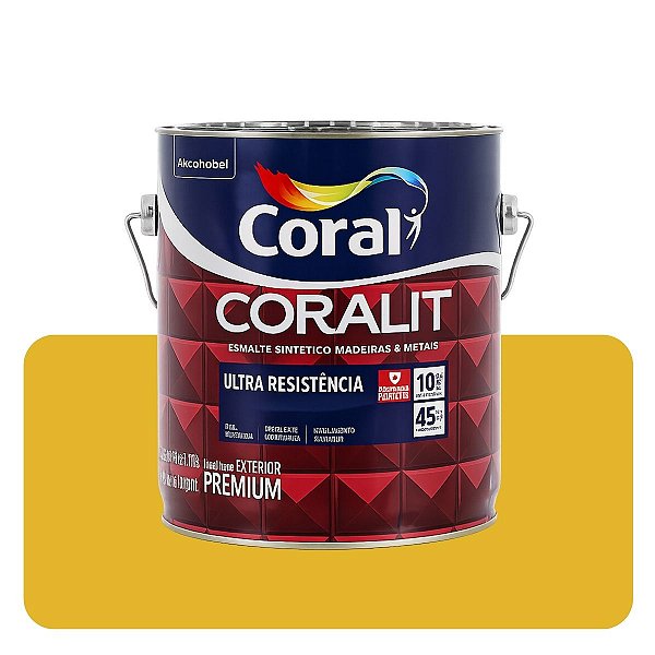 Coralit Ultra Amarelo Trator Brilhante 0,900mL Coral