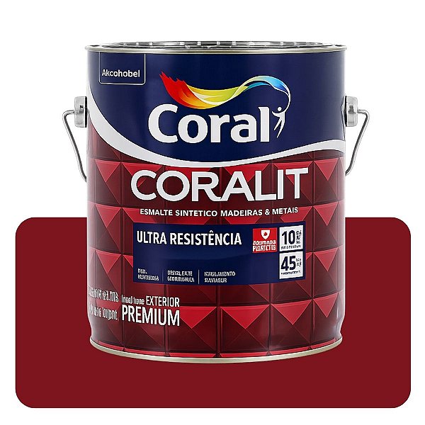Coralit Ultra Vermelho Goya Brilhante 3,6L Coral