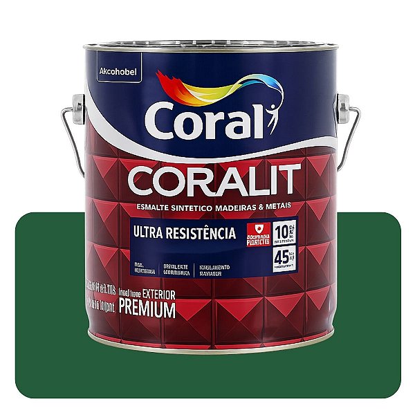 Coralit Ultra Verde Colonial Brilhante 3,6L Coral
