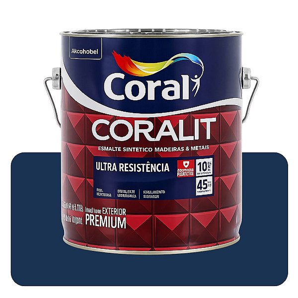 Coralit Ultra Azul Delrey Brilhante 3,6L Coral