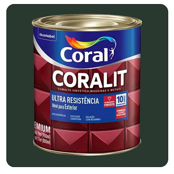 Coralit Ultra Resistência Fosco Verde Escolar 3,6L Coral