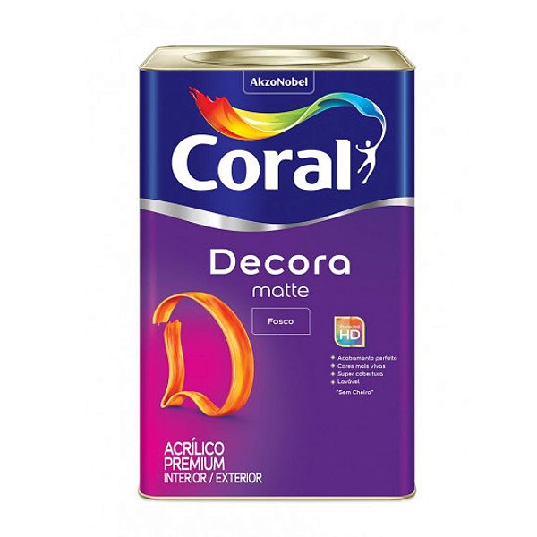 Decora Matte Fosco Branco 18L Coral