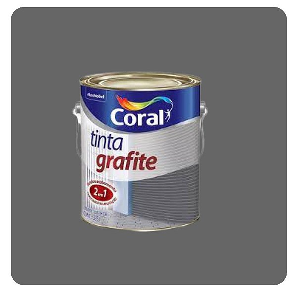 Tinta Grafite Fosco Cinza Escuro 1L Coral