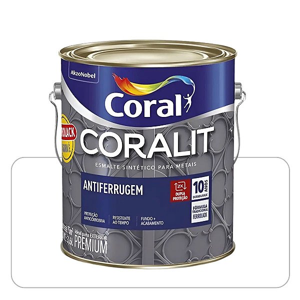 Coralit Ferrolack Branco Brilhante 0,900mL Coral