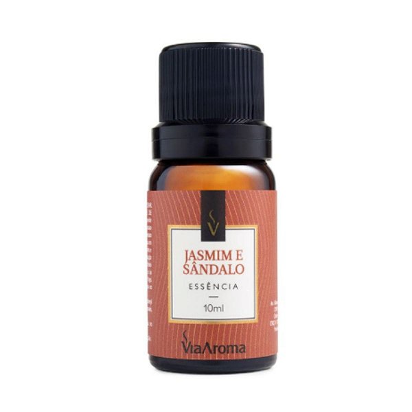Essência Clássica Jasmim e Sândalo 10ml Via Aroma