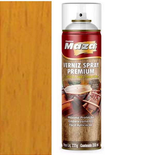 Spray Verniz Natural Brilhante 400ml Maza