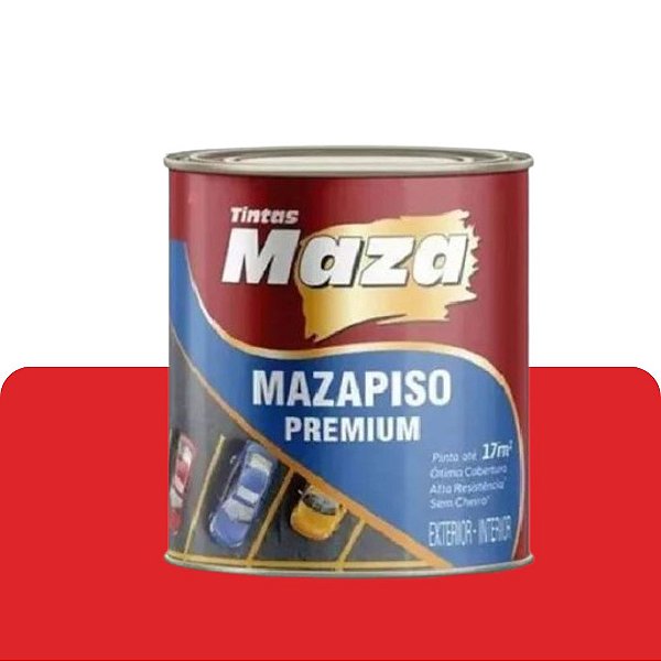 Tinta Piso Vermelho Segurança 0,900ml Maza