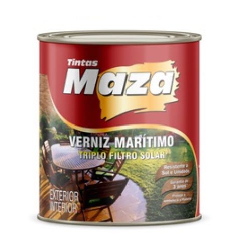 Verniz P/ Madeira Marítimo Incolor Brilhante 3,6L - MAZA