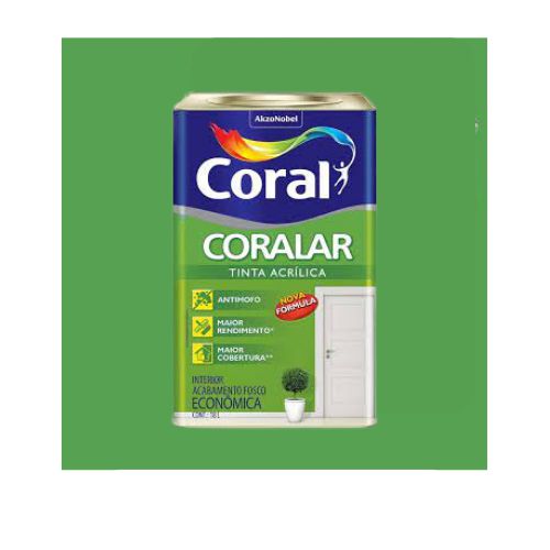 Coralar Verde Timbalada 18L Tinta Acrílica Coral