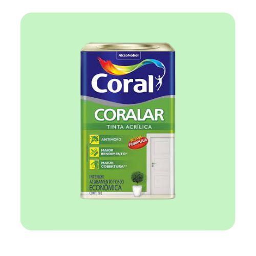 Coralar Verde Piscina 18L Tinta Acrílica Coral