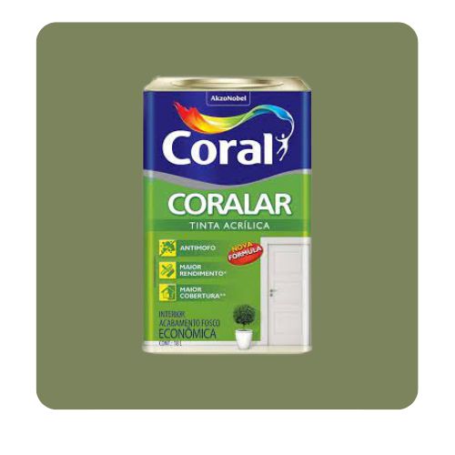Coralar Verde Kiwi 18L Tinta Acrílica Coral