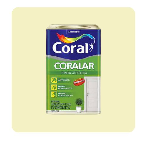 Coralar Marfim 18L Tinta Acrílica Coral
