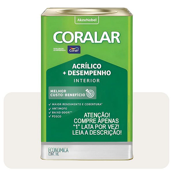 Coralar Gelo 18L Tinta Acrílica Coral
