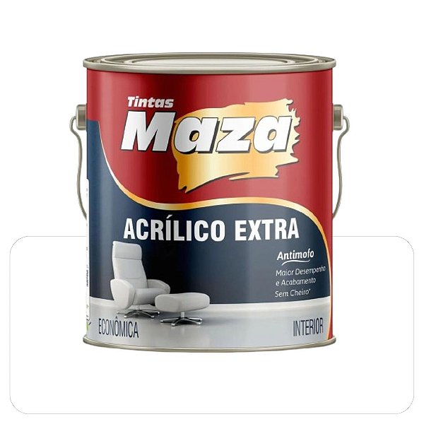 Tinta Acrílica Maza Extra Branca 3,6L Fosco (Econômica)