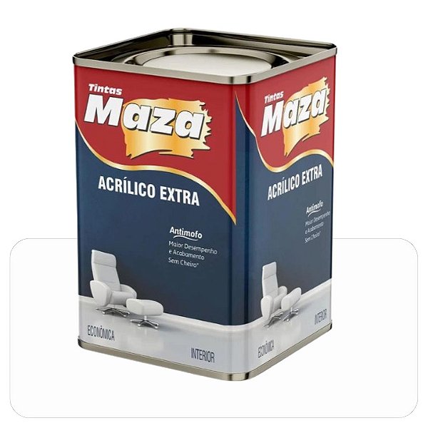 Tinta Acrílica Maza Extra Branca 18L Fosco (Econômica)