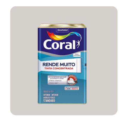 Rende Muito Crômio 16L Tinta ACR Standard Coral