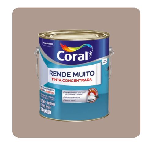 Rende Muito Madeira Acinzentada 3,6L Tinta ACR Standard Coral