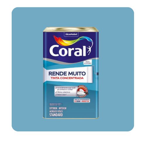 Rende Muito Azul Andes 16L Tinta ACR Standard Coral