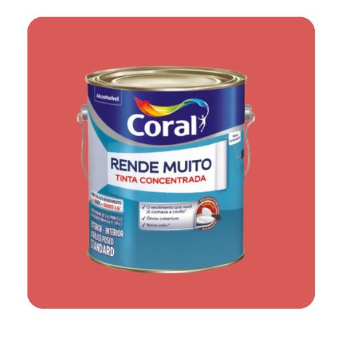 Rende Muito Suco de Goiabada 3,6L Tinta ACR Standard Coral